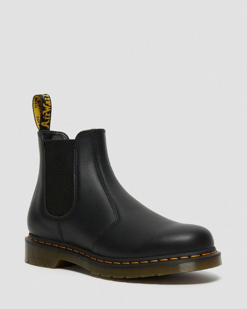 Black Men\'s Dr Martens 2976 Nappa Leather Chelsea Boots | CA 484VRW